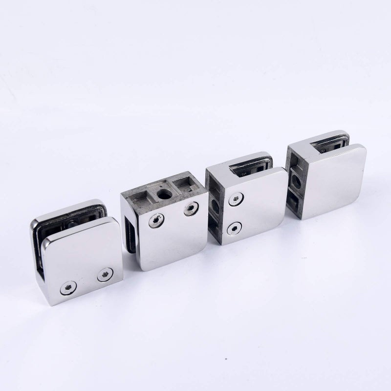 BOWSEN Heavy Duty 316 Stainless Steel Glass Clamp Pool Fence Balustrade Railing Post Clamps for Balcony/Garden Deck Handrail, Polished - Image 4